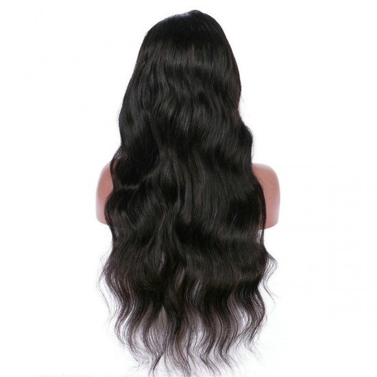 26 inch Black Women Curly Wig Glueless Full Lace Wigs Remy Lace Front Hair