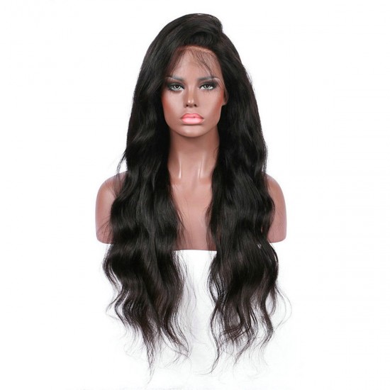 26 inch Black Women Curly Wig Glueless Full Lace Wigs Remy Lace Front Hair