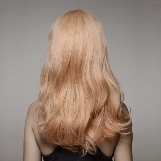 8 Colors Long Human Hair Wig Side Bang Virgin Remy Mono Top Capless 58cm