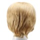 Charming Human Hair Wig Short Straight Side Bang Fluffy Capless Virgin Remy Mono Top