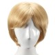 Charming Human Hair Wig Short Straight Side Bang Fluffy Capless Virgin Remy Mono Top