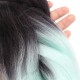 24" Black & Mint Green Ombre Dip Dye Kanekalon Braiding Hair Extensions