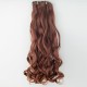 7Pcs NAWOMI Body Wave Heat Resistant Friendly Clip In Synthetic Hair Extension 17.7 Inch #30 Brown