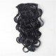 7Pcs NAWOMI Body Wave Heat Resistant Friendly Clip In Synthetic Hair Extension 21.65 Inch #2 Black