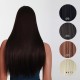 7Pcs NAWOMI Heat Resistant Friendly Clip In Synthetic Fiber Hair Extension 17.72 Inch Light Brown