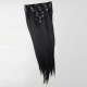 7Pcs NAWOMI Heat Resistant Friendly Clip In Synthetic Fiber Hair Extension 21.65 Inch Natural Black