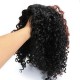 Brazilian Black Brown Hair Deep Wavy Curly Lace Front Full Wig