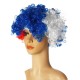 2018 World Cup Wig Fan National Flag Curl Headdress Head Cosplay Cheer Carnival