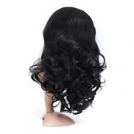 24'' Lady Wavy Full Lace Front Wig Plucked Fashion Black Hair