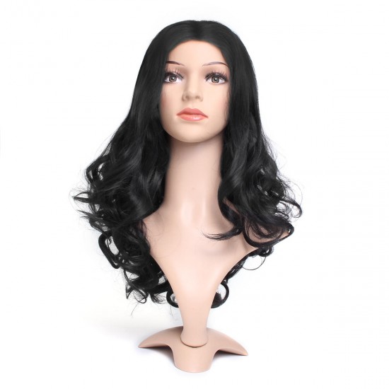 24'' Lady Wavy Full Lace Front Wig Plucked Fashion Black Hair