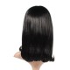 Lower Half Part Curly Neat Bangs Long Wig