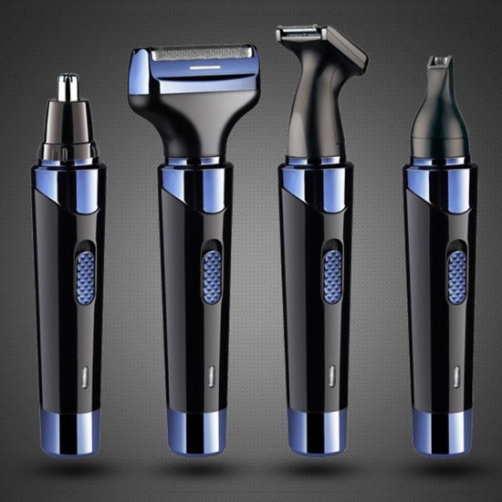 4 In 1 Electric Mini Washable Shaver Hair Trimmer Nose Hair Remover Multifunction Men Epilator