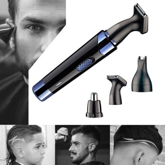 4 In 1 Electric Mini Washable Shaver Hair Trimmer Nose Hair Remover Multifunction Men Epilator