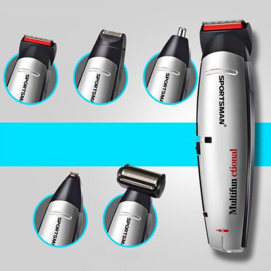 5in1 Multifunctional Hair Clipper Epilator Nose Trimmer Lettering Head Shaver Body Trimmer