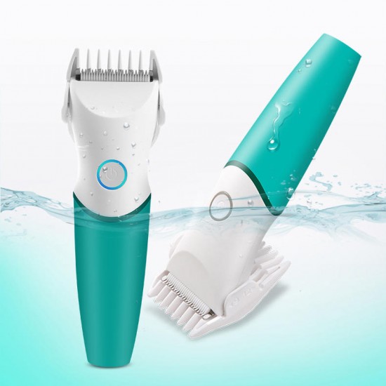 Baby Hair Trimmer Kids Clipper Cutter Quiet USB Waterproof Ceramic Cutting Blade Fast Rechargeable