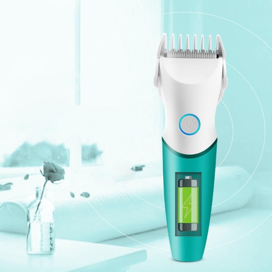 Baby Hair Trimmer Kids Clipper Cutter Quiet USB Waterproof Ceramic Cutting Blade Fast Rechargeable