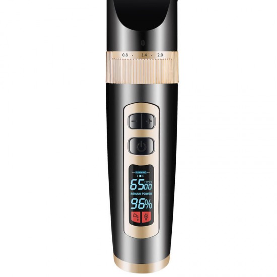 BaoRun LCD Display Electric Hair Clipper Beard Shaver Trimmer Low Battery Reminder