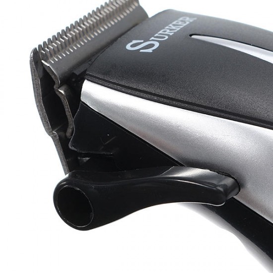 SURKER Electric Hair Clipper Trimmer Barber Hair Cutting Scissors Household Comb Brush Men Child