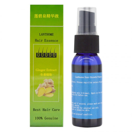 Lanthome Chinese Herbal Fast Hair Growth Essence Liquid Anti Hair Loss Treatment Pilatory Sprayer