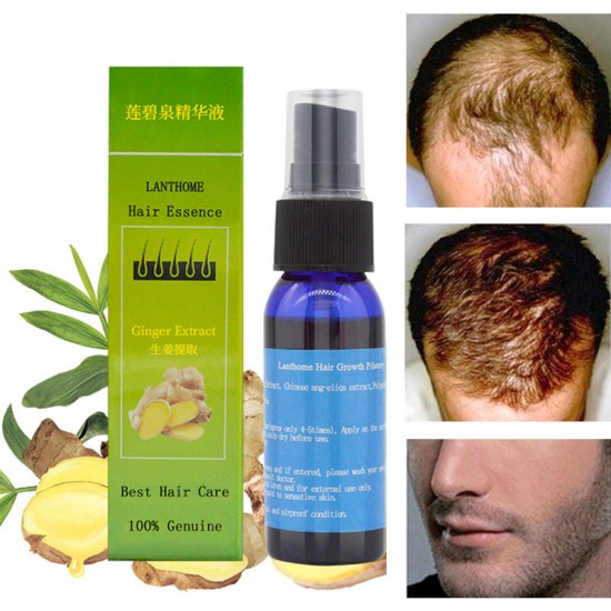 Lanthome Chinese Herbal Fast Hair Growth Essence Liquid Anti Hair Loss Treatment Pilatory Sprayer
