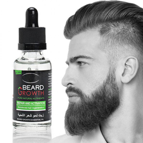 Natural Organic Beard Oil Balsam Wax Hair Loss Conditioner For Beard Styles Growth 40ml