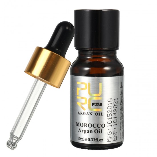 Pure Moroccan Argan Oil For Hair Scalp Treatment 10ml Face Body Hair Essence Oil