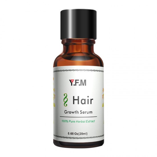 Y.F.M® Pure Herbal Fast Hair Growth Serum Essence Active Hair Follicle Hair Loss Treatment