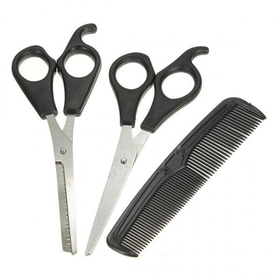 Barber Hairdressing Hair Cutting Thinning Shears Scissors Comb Set