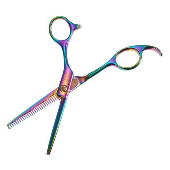 Fashion Mini Convenient Professional Salon Colorful Haircut Toothed Scissors