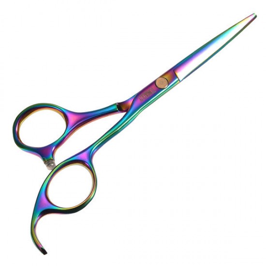 Mini Convenient Professional Salon Colorful Toothless Haircut Scissors