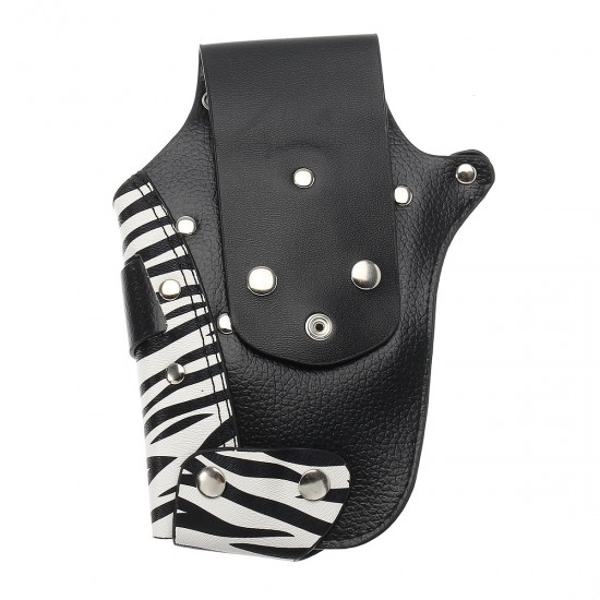 Professional PU Leather Barber Hair Scissor Bag Hairdressing Holster Pouch Holder Case