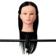 100% Black Practice Mannequin Real Human Hair Training Head Hairdressing Cutting Clamp Holder