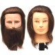 100% Human Hair Men Training Head Practice Mannequin Salon Model