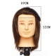 100% Human Hair Men Training Head Practice Mannequin Salon Model