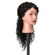 18'' 100% Real Human Hair Salon Hairdressing Training Practice Mannequin Head