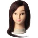 18 inch Long Real Human Hair Practice Models Hairdressing Training Head with Clamp