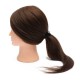 18 inch Long Real Human Hair Practice Models Hairdressing Training Head with Clamp