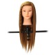 20" Long Hair Mannequin Manikin Training Salon Head Model Hairdressing Cosmetology with Clamp Holder