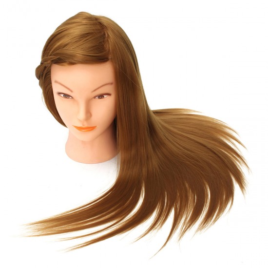 20" Long Hair Mannequin Manikin Training Salon Head Model Hairdressing Cosmetology with Clamp Holder