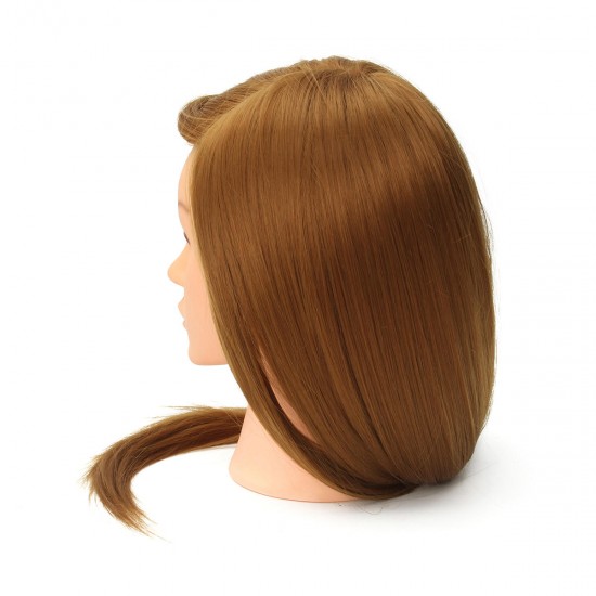 20" Long Hair Mannequin Manikin Training Salon Head Model Hairdressing Cosmetology with Clamp Holder