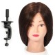 22 Inch Human Hair Salon Hairdressing Practice Training Head Clamp