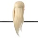 24" 90% White Long Real Human Hair Mannequin Training Head Hairdressing Model Clamp Holder