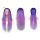 26 Inch Gradient Hair Training Head Models High Temperature Fiber Long Hair With Clamp Holder