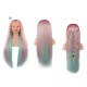 26 Inch Gradient Hair Training Head Models High Temperature Fiber Long Hair With Clamp Holder