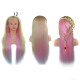 26 Inch Gradient Hair Training Head Models High Temperature Fiber Long Hair With Clamp Holder