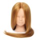 26" Long Hair Training Mannequin Head Model Hairdressing Makeup Practice with Clamp Holder