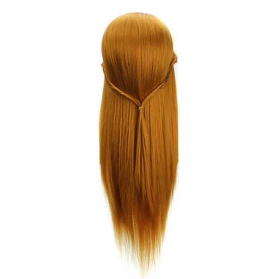 30% Golden Real Hair Hair Salon Mannequin Training Head Models Haircut Hairdressing