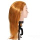 Long Hair Practice Clamp Hairdressing Training Blonde Mannequins Head
