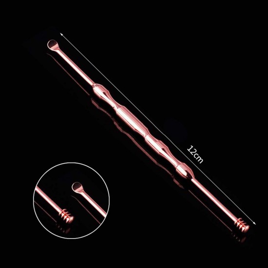 3pcs Ear Pick Ear Wax Remover Earpick Cleaner Kit Curette Cleaning Set Rose Gold Stainless Steel