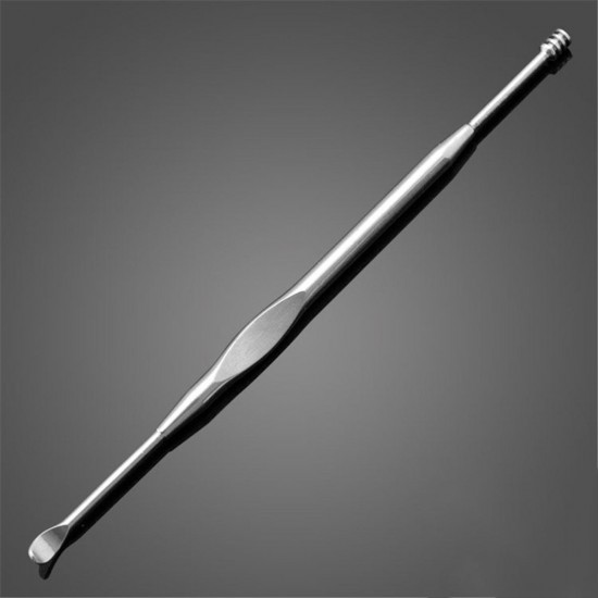 3pcs Spiral Silver Ear Wax Removal Earpick Cleaner Kit Curette Tool